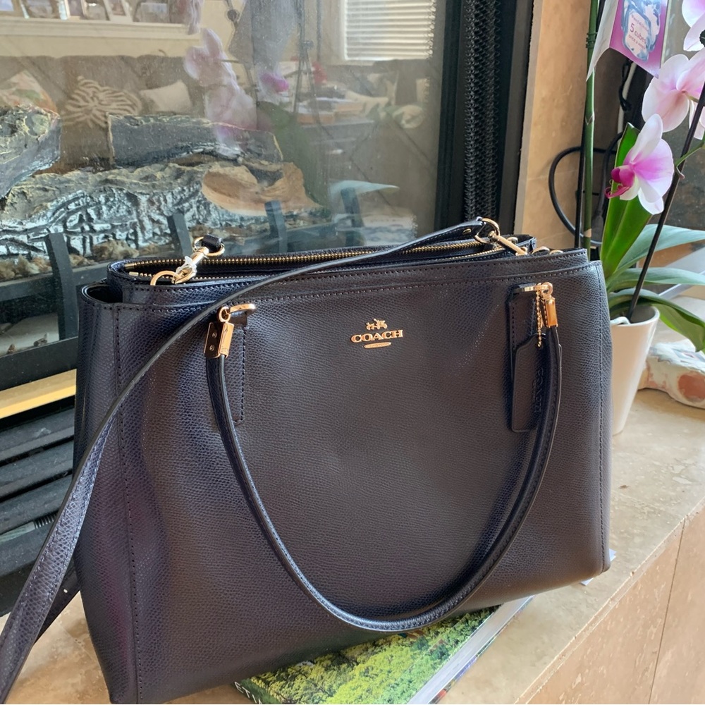 Coach Navy blue satchel New.